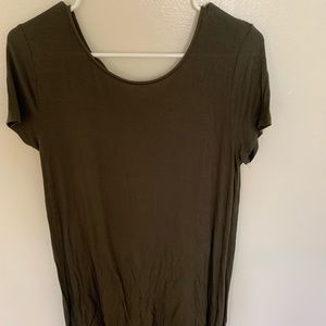 Mossimo Supply Co Green T-Shirt Dress Women’s M